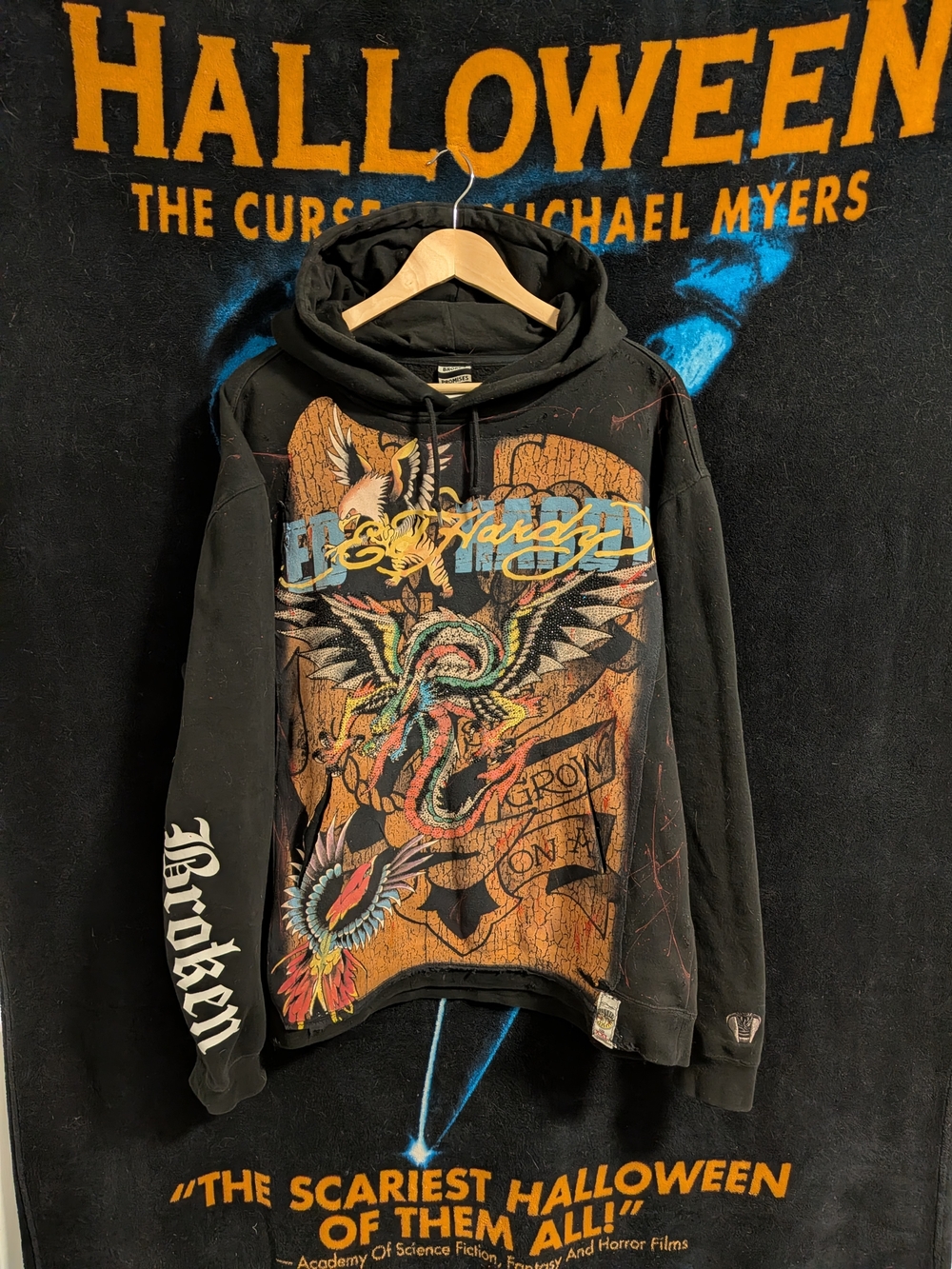 Custom Sewn "Ed Hardy" Hoodie